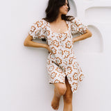 By S-kin | Kaleidoscope Linen Dress in Earth | Sustainable Melbourne Label