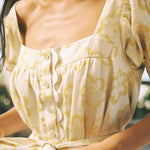 By S-kin | Kaleidoscope Linen Dress in Sun | Sustainable Melbourne Label